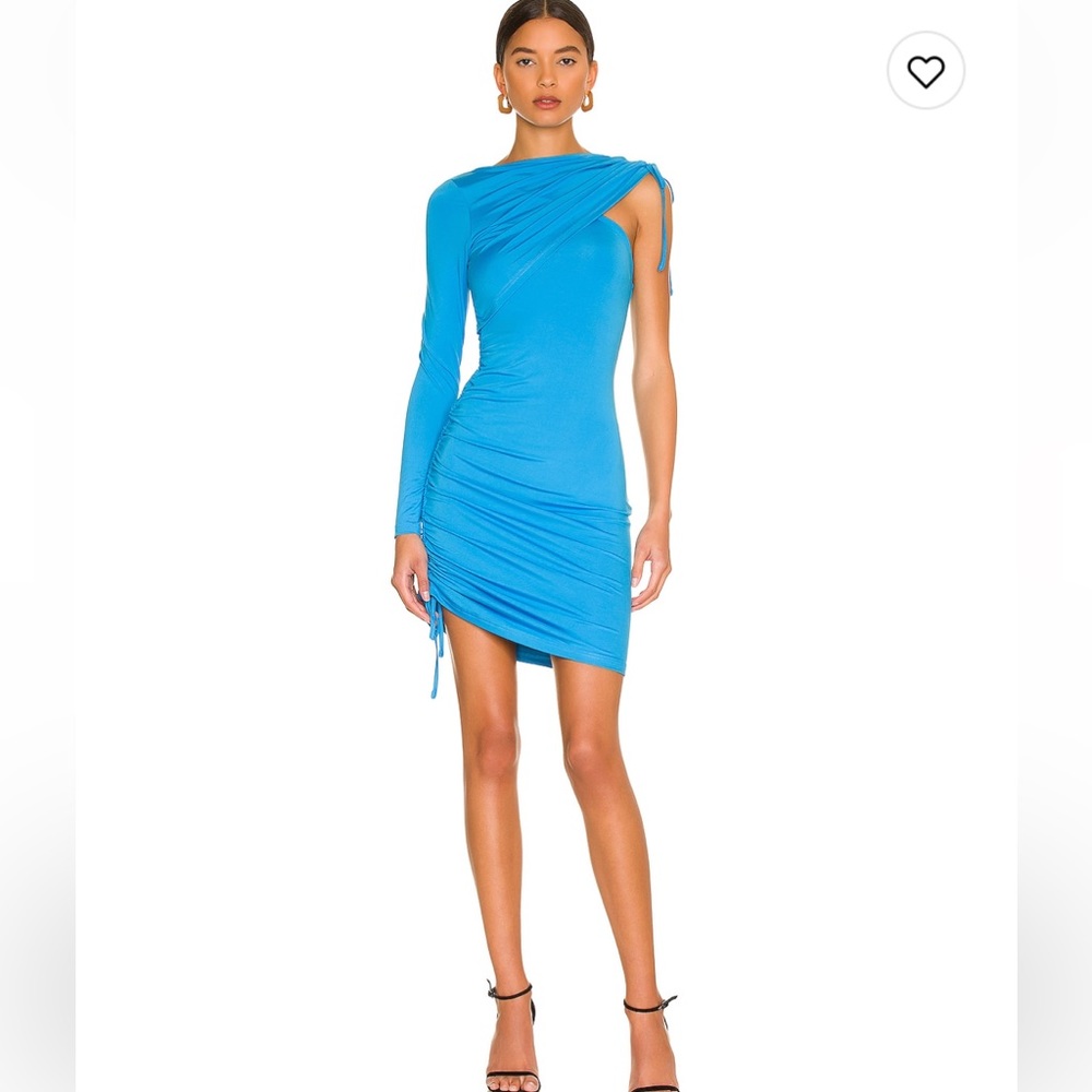 Superdown Alekssndra Ruched Dress Blue XXS